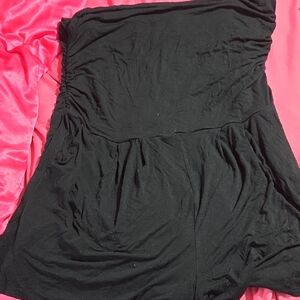 Black Strapless Dress